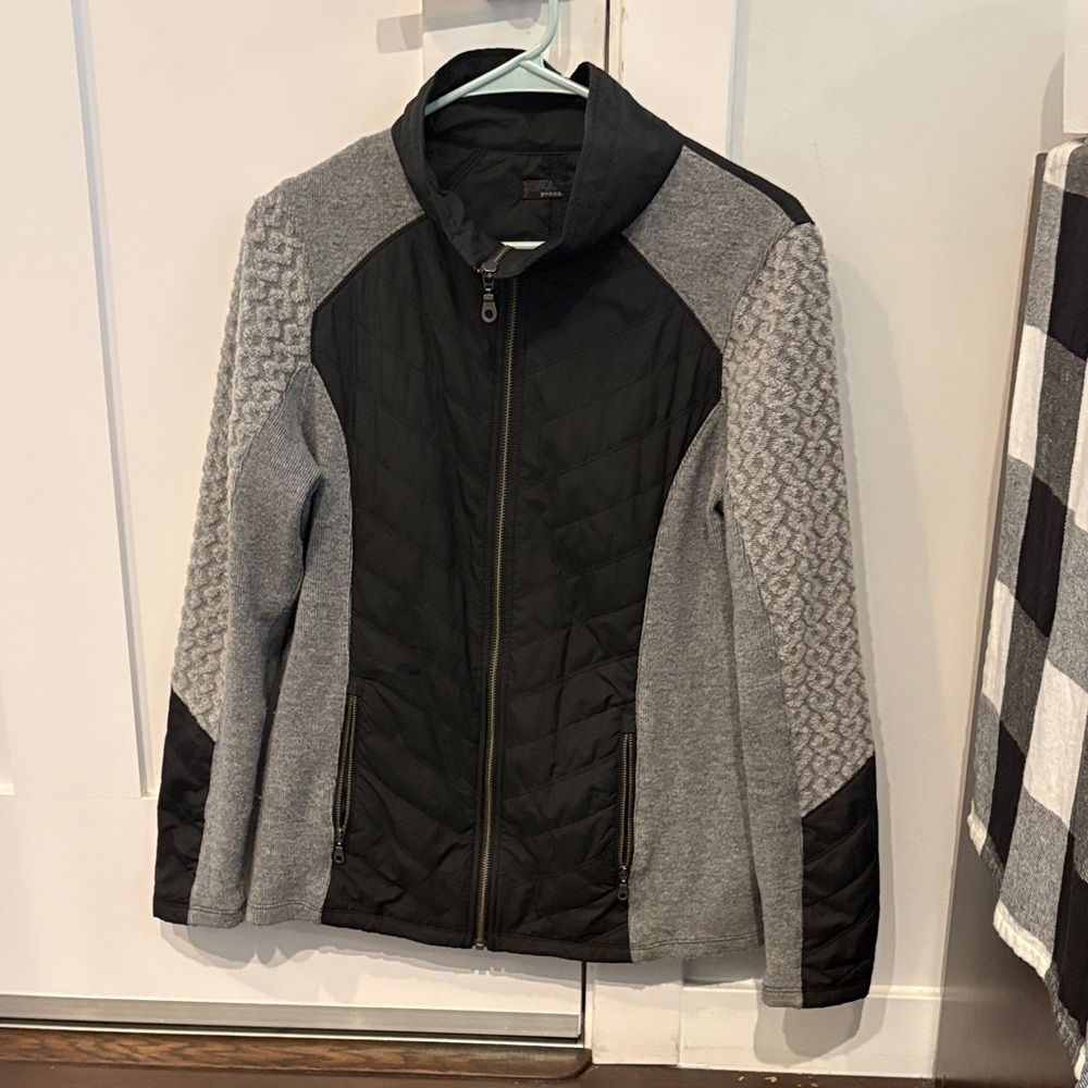 Prana Black and Gray Ski Jacket